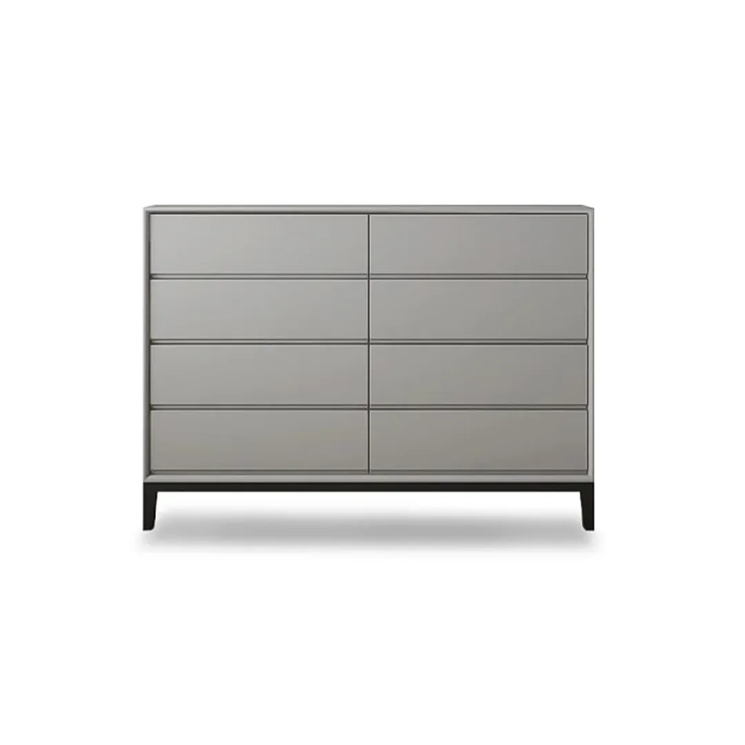 Contemporary 8-Drawer Dresser with Slim Base - Chest of drawers front main