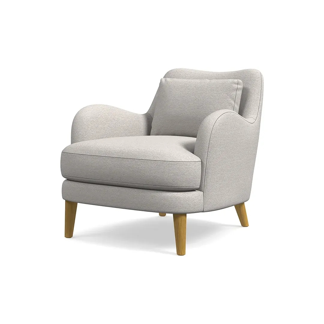 Modern Minimalist Accent Chair – Scandinavian Style Lounge Chair - Arm chair chair cushion