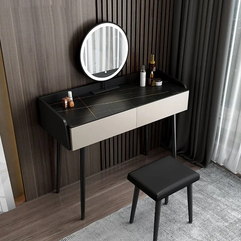 Vanity with stool furniture design in the dressing table collection