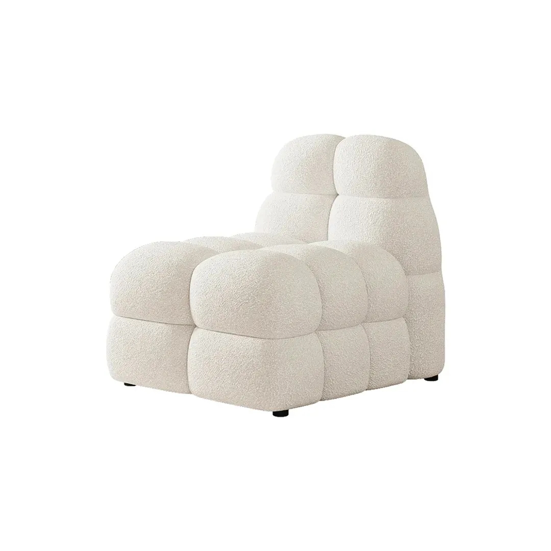 Cloud Plush Lounge Chair – Modern Armless Accent Chair - Arm chair white background