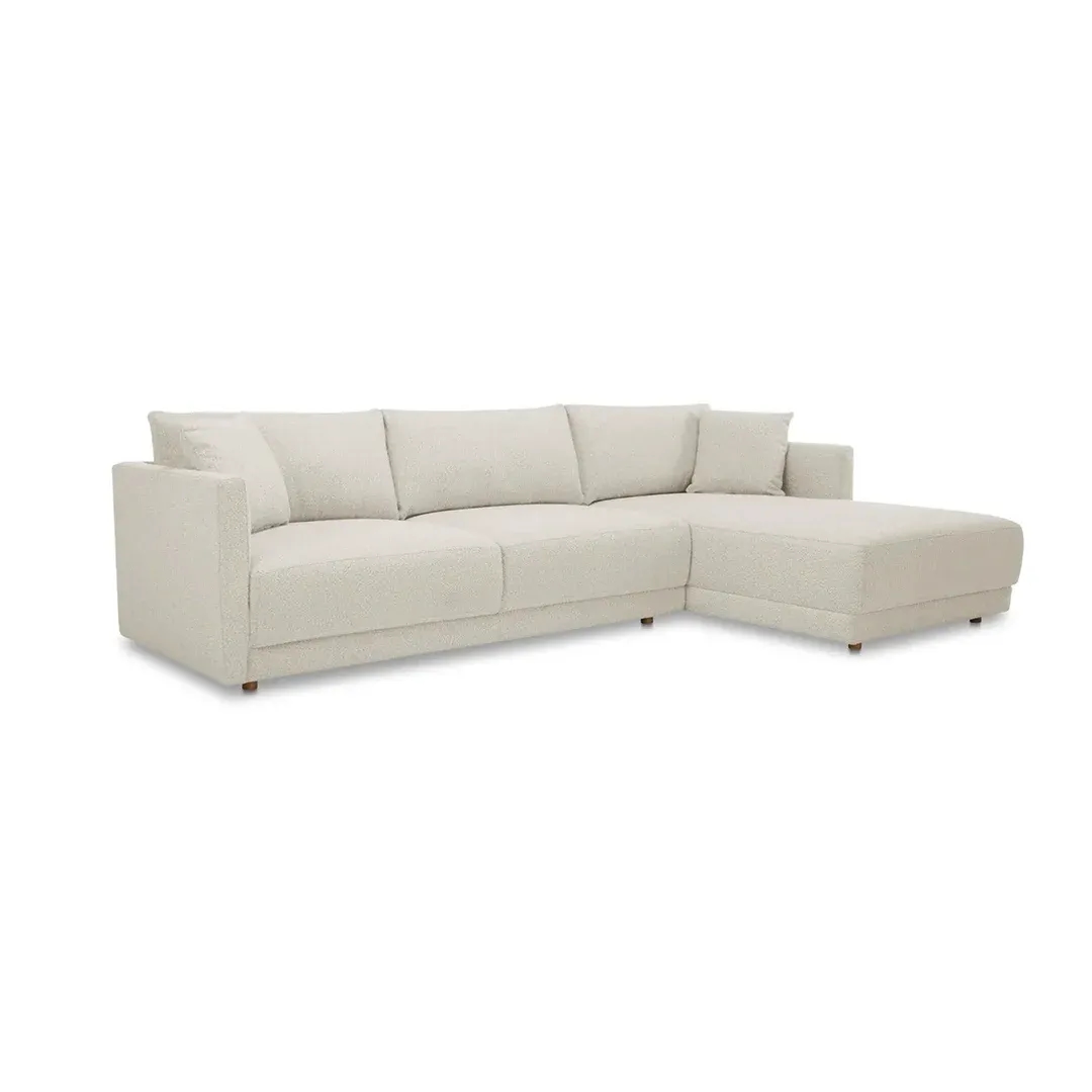 Contemporary Sectional Sofa with Right Chaise - L Shape sofa 1 side view