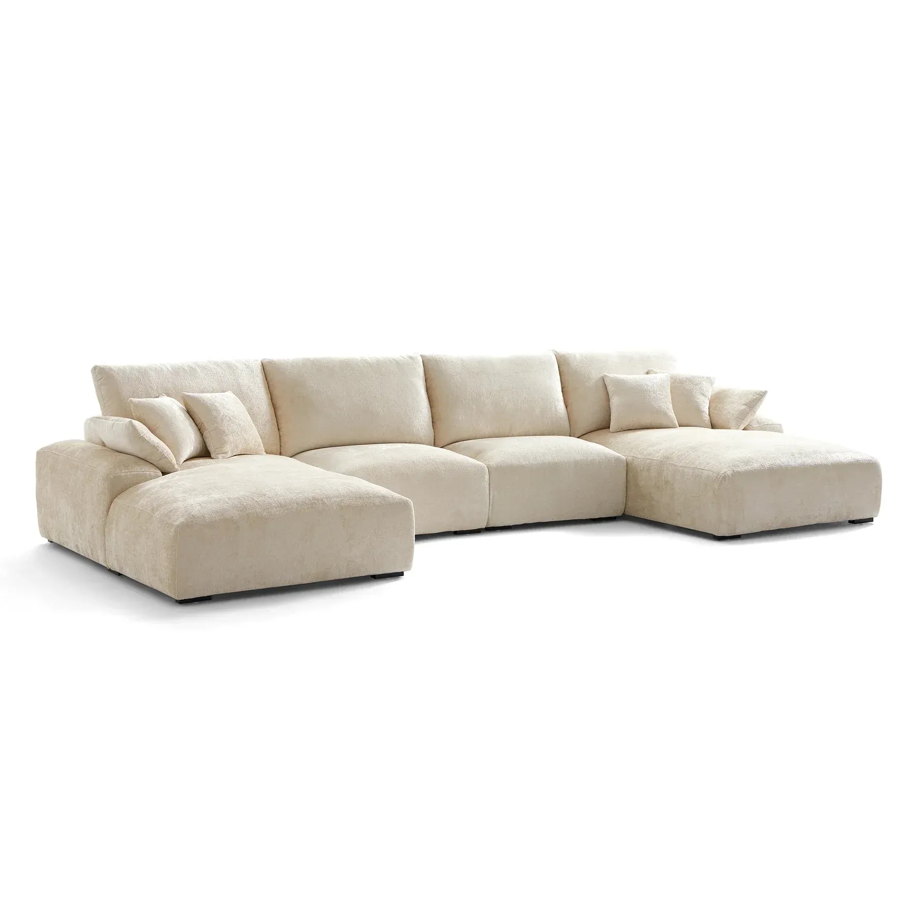 Modern Empress U shaped Sofa - L shape Sofa side view