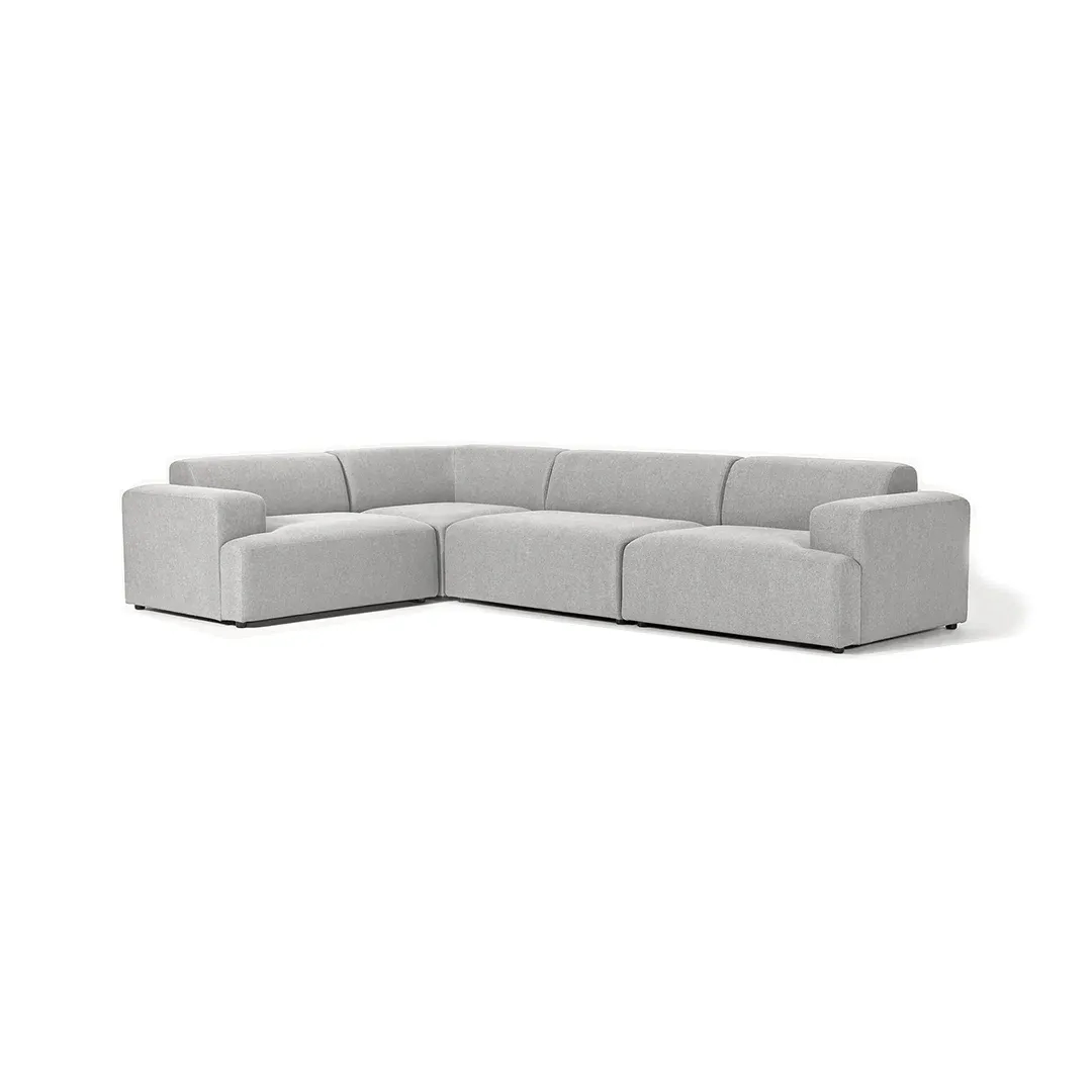Grote L Shaped Modular Sofa - L Shape Sofa grey side