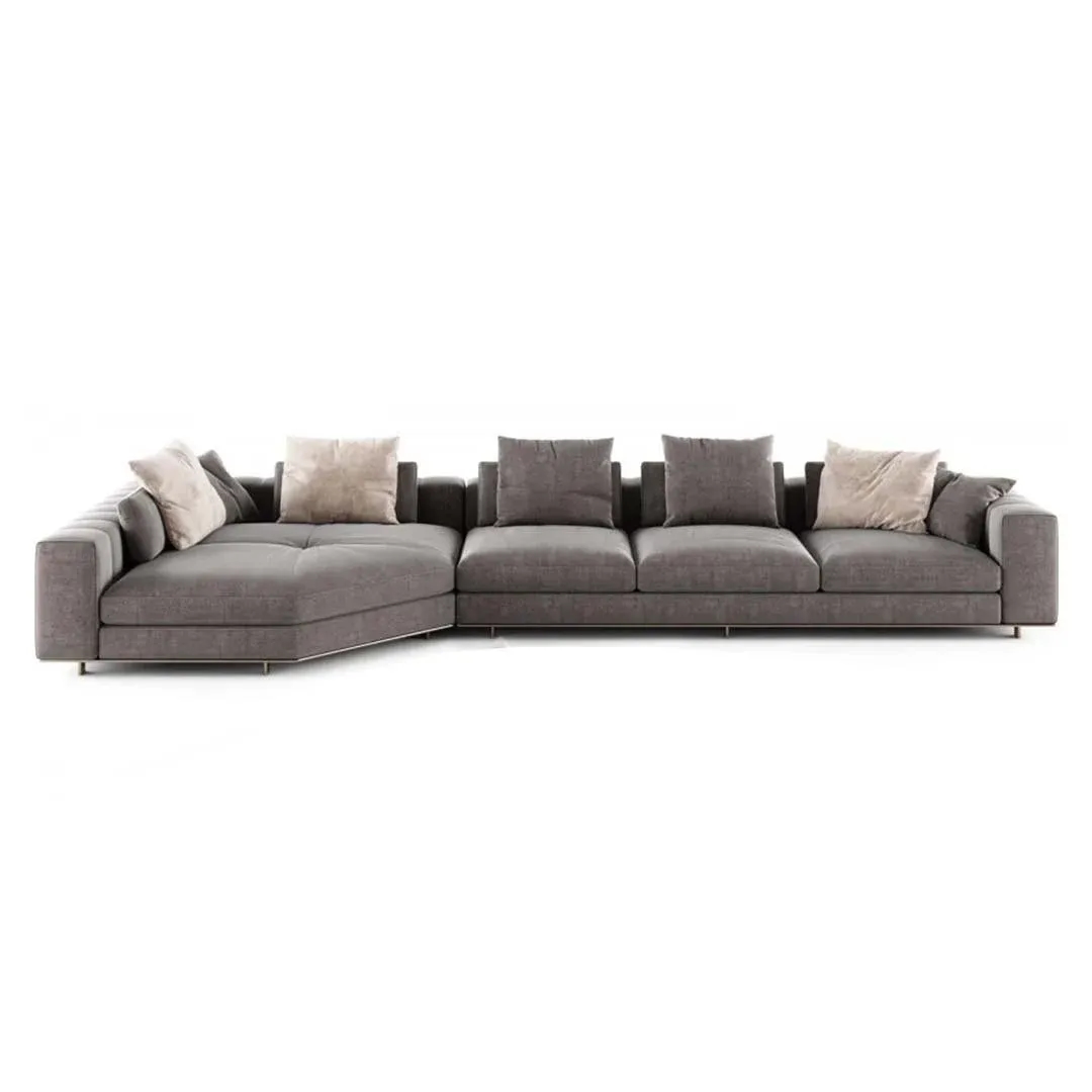 Elvio Modular Sofa L shape Sofa front side view