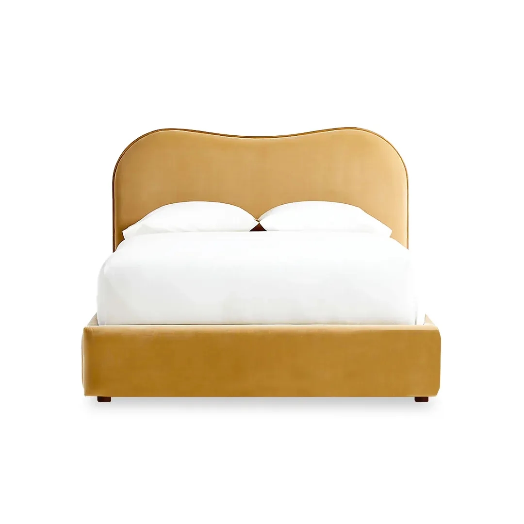 Luxury Upholstered Bed Frame - beds front view main
