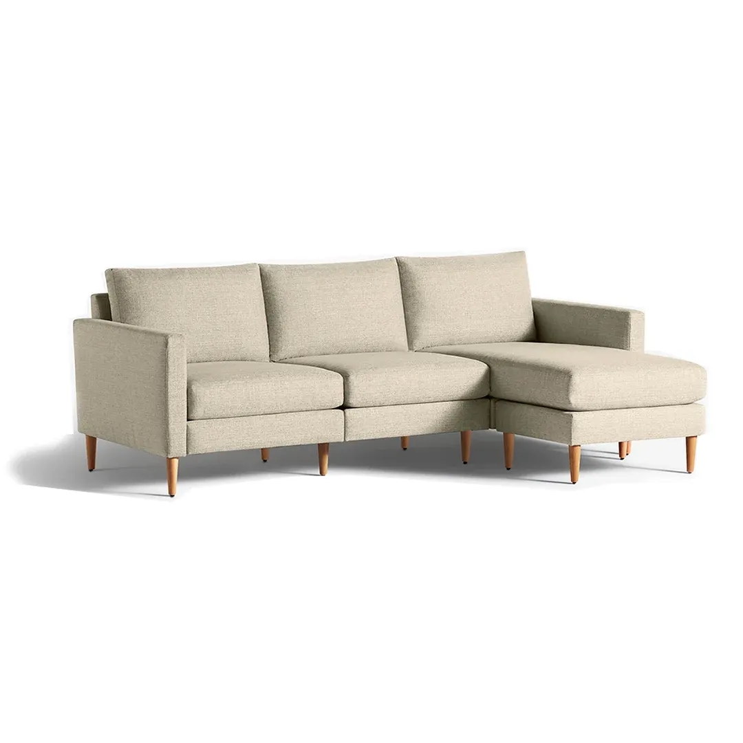 Serene Sectional Sofa with Chaise - L Shape Sofa side view