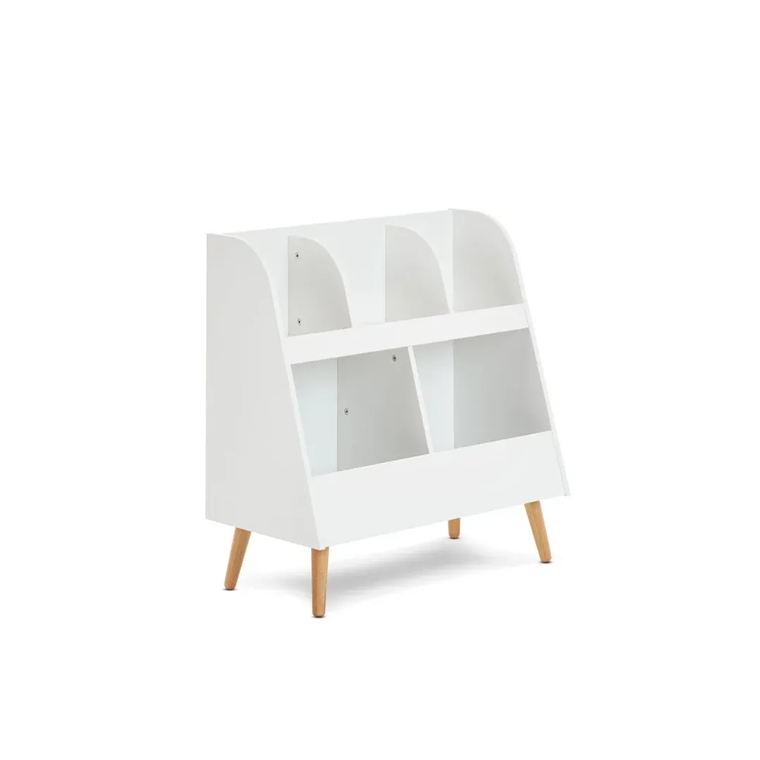 2-Tier Montessori Book Display Organizer - storage side view