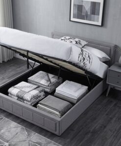 Premium Ottoman Lift-Up Storage Bed | Full Base Storage with Gas-Lift Mechanism | King/Queen/Single